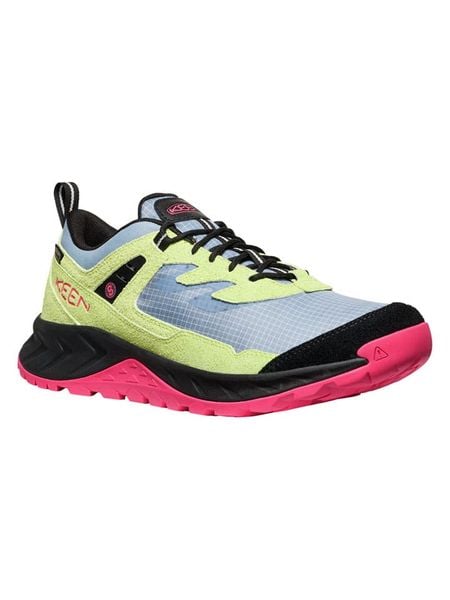 Keen Skórzane buty trekkingowe "Hightrail EXP" w kolorze limonkowo-błękitnym rozmiar: 46. Niebieskie buty trekkingowe męskie Keen, z materiału, bez zapięcia, outdoorowe. Za 217.99 zł.