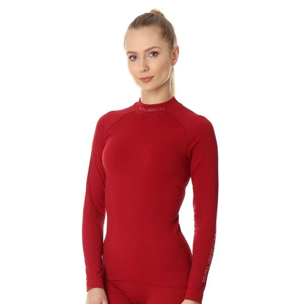 Bluza damska termoaktywna Brubeck EXTREME THERMO. Brązowe bluzy bez kaptura damskie Brubeck, z elastanu. Za 188.99 zł.