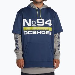 Bluza snowboardowa męska DC Dryden. Niebieskie bluzy bez kaptura męskie DC Shoes, m. Za 359.99 zł.