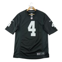 Second life - Nike koszulka męska NFL Las Vegas Raiders - Jak nowy. Czarne t-shirty sportowe męskie Nike, m, z materiału, bez ramiączek, do piłki nożnej. Za 212.96 zł.