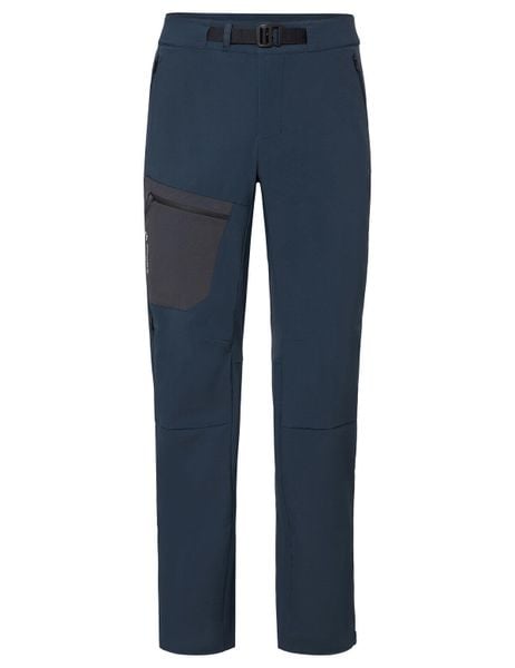 Spodnie męskie Badile Pants III. Niebieskie spodnie materiałowe męskie Vaude, bez wzorów, z materiału. Za 729.00 zł.