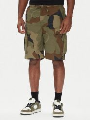 DC Shoes Szorty materiałowe Tundra ADYWS03086 Zielony Regular Fit. Zielone szorty męskie DC Shoes, bez wzorów, z bawełny. Za 239.99 zł.