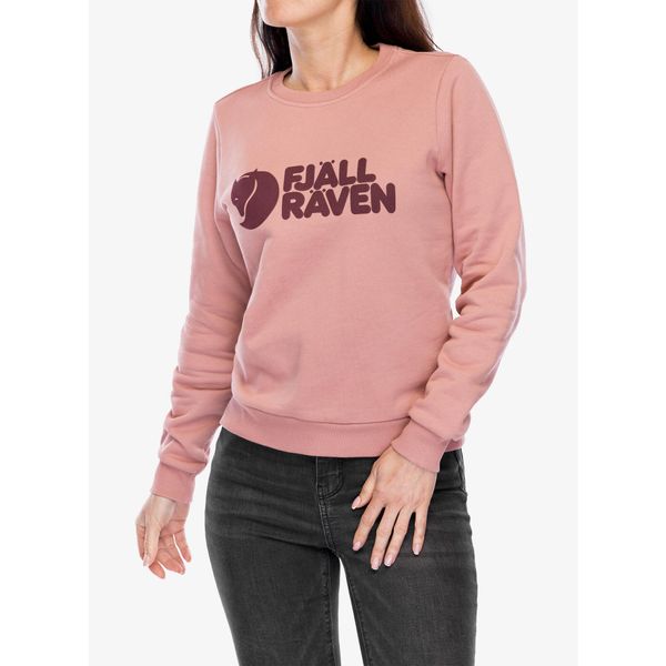 Bluza damska Fjallraven Logo Sweater. Czerwone bluzy bez kaptura damskie Fjällräven, s, z bawełny. Za 497.99 zł.