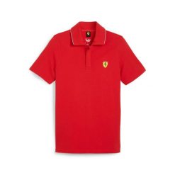 Koszulka polo męska Puma FERRARI RACE czerwone 62380102 r M (48). Czerwone t-shirty sportowe męskie Puma, l, z bawełny, bez ramiączek. Za 184.01 zł.