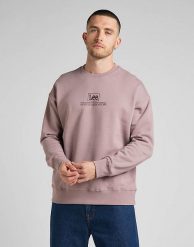 LEE LOGO LOOSE SWS MĘSKA BLUZA NADRUK PURPLE STORM L84ITJ70 112322646. Fioletowe bluzy z kapturem męskie Lee, l. Za 119.99 zł.