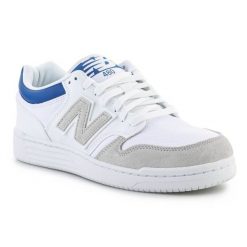 Buty New Balance BB480LKC białe. Białe buty sportowe na co dzień męskie z gumy, bez zapięcia. Za 705.57 zł.