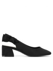 Clara Barson Sandały LH2002-2 Czarny. Czarne sandały damskie Clara Barson, bez wzorów, z materiału, bez obcasa, na słupku. Za 79.99 zł.