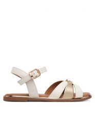 Tommy Hilfiger Sandały T3A2-34280-0326 S Biały. Białe sandały dziewczęce Tommy Hilfiger, ze skóry, bez zapięcia. Za 339.99 zł.