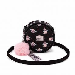 Oh My Pop Pug Mala Okragla Torebka na Ramie, Czarny. Czarne torebki klasyczne damskie OH MY POP, bez wzorów, małe, bez dodatków. Za 69.90 zł.