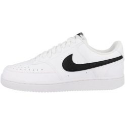 Buty męskie sportowe do chodzenia Nike COURT VISION LO NN. Białe buty sportowe na co dzień męskie Nike, z materiału, bez zapięcia, trekkingowe, nike court. Za 299.99 zł.