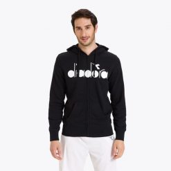Bluza męska DIADORA HD FZ SWEAT DIADORA CLUB. Czarne bluzy z kapturem męskie Diadora, m. Za 129.99 zł.