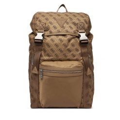 Plecak Guess. Brązowe plecaki męskie Guess, z aplikacjami. Za 589.99 zł.