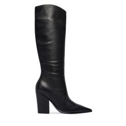 Kozaki Guess. Czarne kozaki damskie Guess, bez obcasa, na słupku. Za 1,019.00 zł.