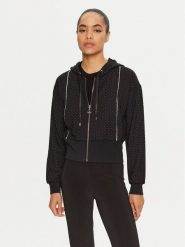 Liu Jo Sport Bluza TF4268 FS576 Czarny Regular Fit. Czarne bluzy bez kaptura damskie Liu Jo Sport, xl, bez wzorów, z wiskozy, bez ramiączek, bez kaptura. Za 359.99 zł.