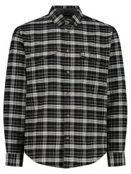 CMP Koszula funkcyjna w kolorze czarno-białym rozmiar: 56. Czarne koszule męskie CMP, bez wzorów, z materiału, bez kołnierzyka, bez ramiączek. Za 117.45 zł.