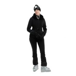 Damska kurtka narciarska Falcon. Czarne kurtki damskie Falcon, na zimę, xl, bez wzorów, z materiału, bez kaptura. Za 1,545.99 zł.