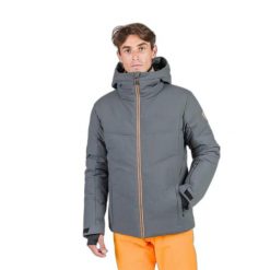Kurtka narciarska Rossignol Siz. Szare kurtki męskie Rossignol, na zimę, m, z aplikacjami, z materiału, klasyczne, bez kaptura. Za 1,149.00 zł.