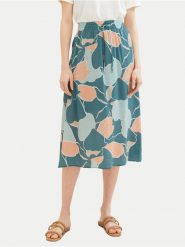 Tom Tailor Spódnica midi 1040348 Zielony Regular Fit. Zielone spódniczki damskie Tom Tailor, bez wzorów, z wiskozy, midi. Za 189.99 zł.