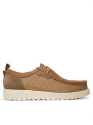 Clarks Półbuty Wallabee FTR 2 Lo 26181388 Brązowy. Brązowe półbuty męskie Clarks, ze skóry, bez zapięcia. Za 349.99 zł.