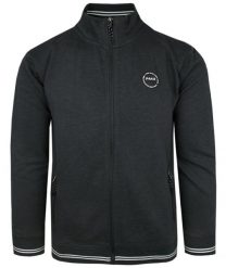 Klasyczna Bluza Męska na Zamek - PAKO JEANS - Wysoki Dekolt - Grafitowa. Szare bluzy bez kaptura męskie Pako Jeans, l, z bawełny. Za 197.00 zł.