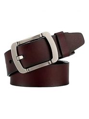 The Time of Bocha Skórzany pasek w kolorze brązowym rozmiar: 100. Brązowe paski męskie The Time of Bocha, bez wzorów, z materiału. Za 152.62 zł.