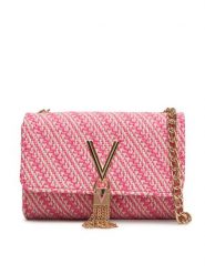 Valentino Torebka Divina Summer VBS9XI03S Różowy. Czerwone torebki klasyczne damskie Valentino, bez wzorów, ze skóry, bez dodatków. Za 339.99 zł.
