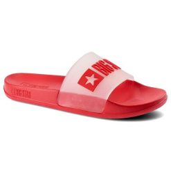 Czerwone Klapki Big Star Damskie Modne Buty. Czerwone klapki damskie Big Star, bez wzorów, z bawełny, bez obcasa. Za 49.99 zł.