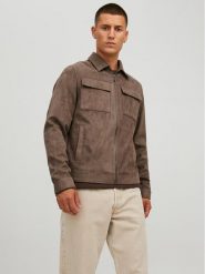 Jack & Jones Kurtka z imitacji skóry Payton 12213082 Brązowy Regular Fit. Brązowe kurtki męskie Jack & Jones, l, bez wzorów, ze skóry, bez kaptura. Za 209.99 zł.