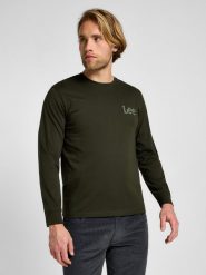 LEE MĘSKA KOSZULKA LONGSLEEVE LEE LS MED WOBLLY LEE OLIVE NIGHT 112355592. Zielone koszulki męskie z długim rękawem Lee, m. Za 89.99 zł.
