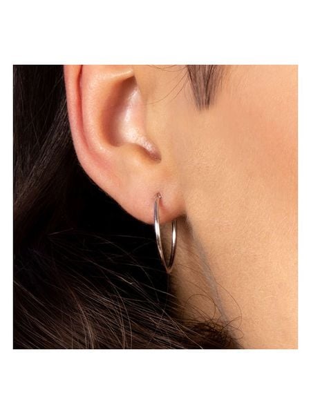 DIAMANTA Złote kolczyki-kreole "Sublime créoles" rozmiar: onesize. Szare kolczyki damskie DIAMANTA, złote. Za 448.99 zł.