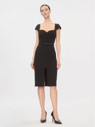 Rinascimento Sukienka koktajlowa CFC0116209003 Czarny Slim Fit. Czarne sukienki damskie RINASCIMENTO, xl, bez wzorów, z syntetyku, wizytowe, bez kołnierzyka, bez ramiączek. Za 259.99 zł.