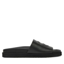 Klapki G-Star. Czarne klapki damskie G-Star, bez wzorów, bez obcasa. Za 221.99 zł.