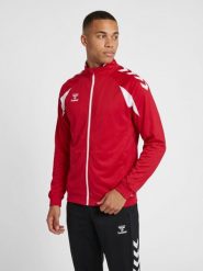 Kurtka z dresu Hummel Core 2.0. Białe kurtki damskie HUMMEL, xl, bez wzorów, z dresówki, bez kaptura. Za 210.45 zł.