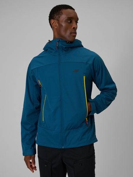 Куртка softshell вітрозахисна мембрана 8000 чоловіча - бірюзова. Kurtki softshell damskie 4f, m, bez wzorów, z softshellu, bez kaptura. Za 4,599.90 zł.