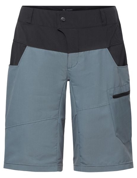 Spodenki rowerowe z wyściełaną wkładką M Qimsa Shorts II. Szare szorty męskie Vaude, bez wzorów, z materiału, biznesowe. Za 599.95 zł.