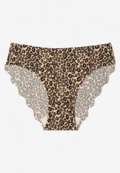 Panterkowe Majtki Typu Figi o Bezszwowym Wykończeniu Siladeia. Figi damskie Renee, plus size, bez wzorów, z jeansu. Za 9.99 zł.