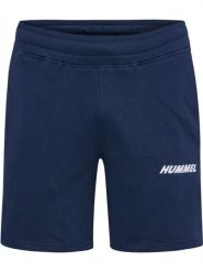 Bawełniane szorty Hummel Elemental. Niebieskie szorty męskie HUMMEL, z bawełny, bez kołnierzyka. Za 124.50 zł.