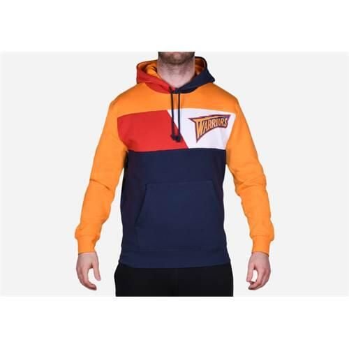 Bluza sportowa męska Mitchell & Ness Golden State Warriors. Brązowe bluzy sportowe męskie Mitchell & Ness, bez wzorów, sportowe, bez kołnierzyka, bez ramiączek. Za 521.00 zł.