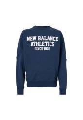 Bluza męskie New Balance niebieski. Niebieskie bluzy bez kaptura męskie New Balance, l, z materiału. Za 455.90 zł.
