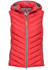 Camel Active Kamizelka pikowana w kolorze czerwonym rozmiar: 38. Czerwone kamizelki damskie Camel Active. Za 283.45 zł.