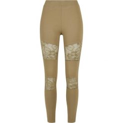 Legginsy damskie Urban Classics Laces Inset. Zielone legginsy damskie Urban Classics, l, bez wzorów. Za 160.50 zł.