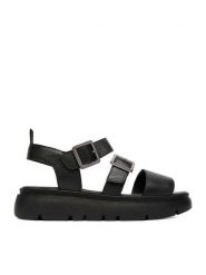 Lasocki Sandały CEO-WI16-TIA-02 Czarny. Czarne sandały damskie Lasocki, bez wzorów, ze skóry, bez obcasa, na płaskiej podeszwie. Za 179.99 zł.