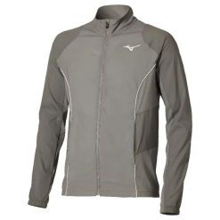 Kurtka z dresu Mizuno Frontier Shadow. Szare kurtki męskie Mizuno, l, bez wzorów, z dresówki, eleganckie, bez kaptura. Za 364.20 zł.