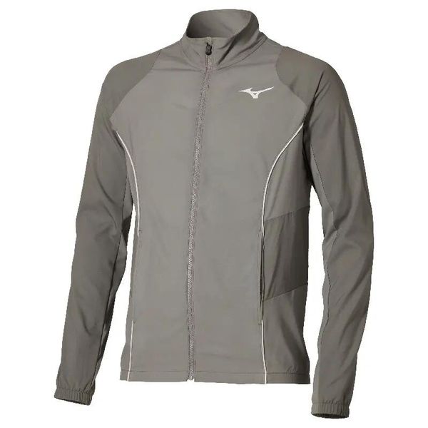 Kurtka z dresu Mizuno Frontier Shadow. Szare kurtki męskie Mizuno, l, bez wzorów, z dresówki, eleganckie, bez kaptura. Za 364.20 zł.