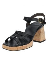 Paul Green Skórzane sandały w kolorze czarnym rozmiar: 40,5. Czarne sandały damskie Paul Green, bez wzorów, ze skóry, bez obcasa, na koturnie. Za 256.09 zł.