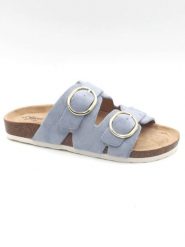 S.Oliver Klapki w kolorze błękitnym rozmiar: 36. Niebieskie klapki damskie S.Oliver, bez wzorów, bez obcasa. Za 113.90 zł.