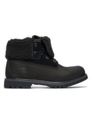 Timberland Skórzane botki w kolorze czarnym rozmiar: 38,5. Czarne botki damskie Timberland, z materiału, bez obcasa, bez zapięcia. Za 587.99 zł.