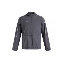 Bluza dresowa Under Armour CHALLENGER WARMUP. Białe bluzy sportowe męskie Under Armour, bez wzorów, z dresówki, bez kołnierzyka, bez ramiączek. Za 327.65 zł.