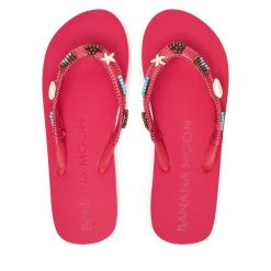 Japonki Banana Moon. Czerwone klapki damskie Banana Moon, bez wzorów, bez obcasa. Za 229.99 zł.