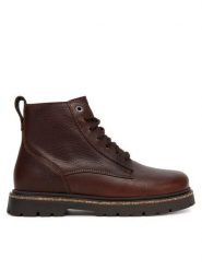 Birkenstock Trapery Highwood Lace Mid 1030784 Brązowy. Brązowe trapery damskie Birkenstock, ze skóry, bez obcasa. Za 866.99 zł.